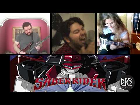 Saber Rider and the Star Sherrifs theme metal cover (feat. Jon Soti & Georgia Damigou)