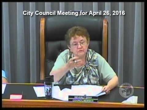 April 26, 2016 Fulton City Council Meeting
