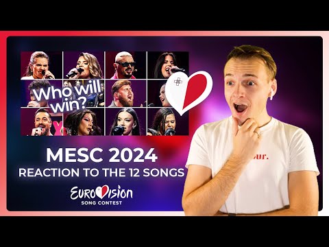 MALTA MESC 2024 My Reaction & Top for the 12 finalists songs | Eurovision 2024