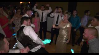 Lindsay and Taher's Groomsmen dance at Lone Palm in Lakeland, FL