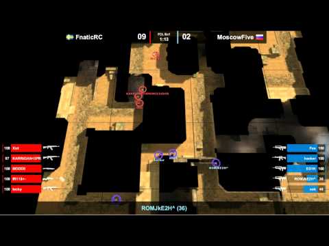 Fnatic vs. MoscowFive @ dust2