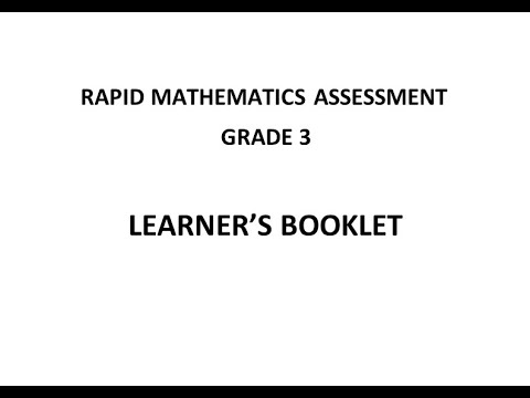 RAPID MATHEMATICS ASSESSMENT  GRADE 3