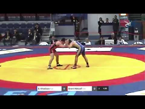 Legends Remastered 2012 Yarygin 66kg Brent Metcalf (USA) vs Baymirza Khadisov (RUS)