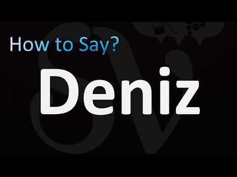 How to Pronounce Deniz (Turkish Name)