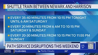 PATH service disruptions this weekend