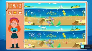 Viki Spotter: Undersea, Level 5 Walkthrough, 1080p/60FPS.