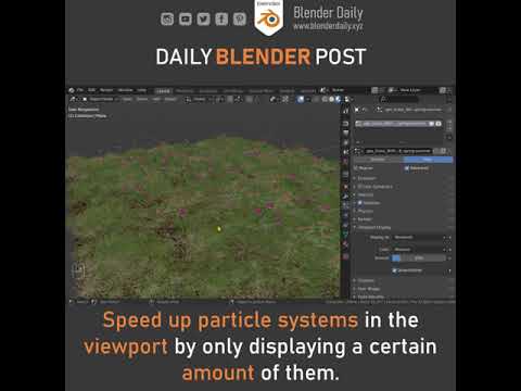 How to Speed Up Particle Systems in the Viewport (Blender)