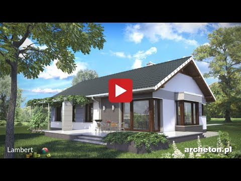 Projekt domu Lambert - archeton.pl - parterowy 121 m2