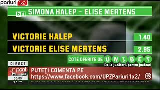 UPZ: Meciul zilei, HALEP – MERTENS – Analiza si pontul!