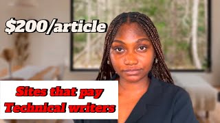 Sites that pay technical writers