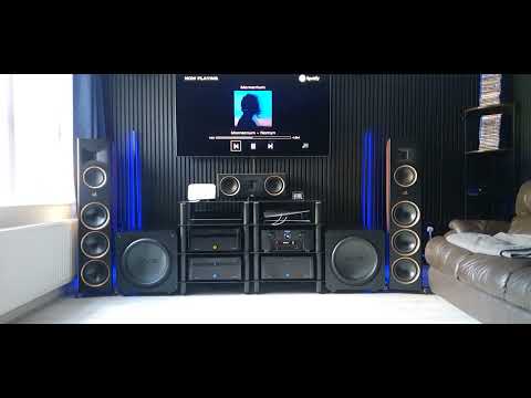 Martin logan xt f200. Xpa 11.Dr1 mono. Svs 17 ultra. Marantz 7706 processor.