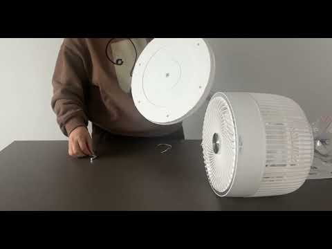 Vídeo de TALAMO Ventilador de Pie Oscilante Gris y Cromo Fabrilamp