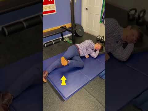 Glute Medius Exercise (DNS 5 mo Side-lying) #shorts #glutes