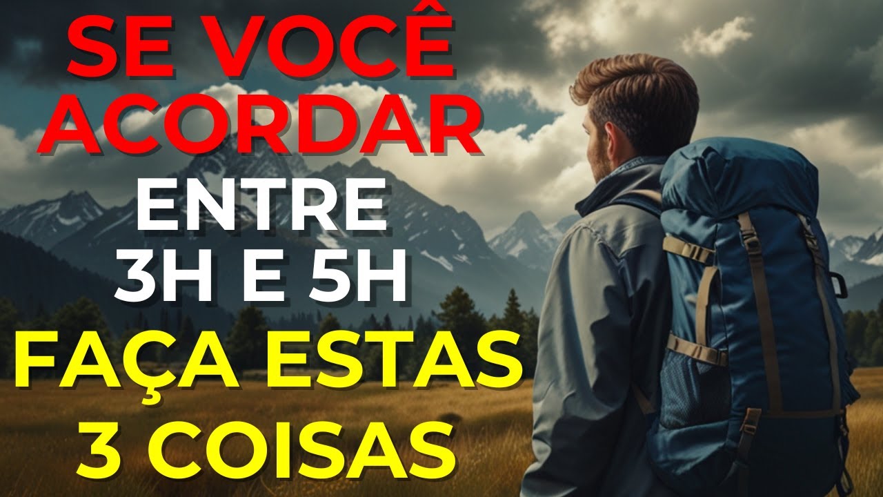Se você acordar entre 3h e 5h, FAÇA ESTAS 3 COISAS