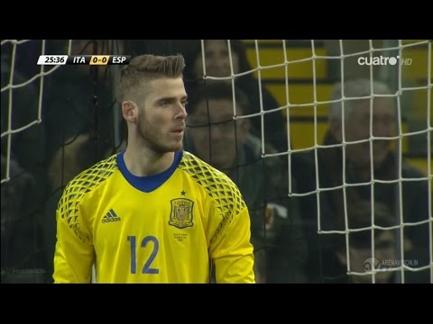 David De Gea vs Italy (Away) HD 720p (24/03/2016)
