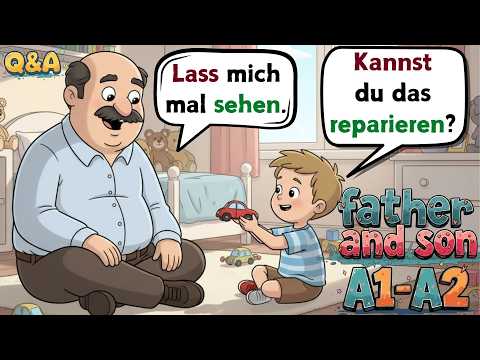 Easy German Phrases 💡 Father and Son Q&A for Beginners