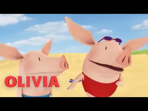 Olivia 去海邊玩 | Olivia 小豬 | 全集 (Olivia Goes To The Beach | Olivia The Pig | Full Episode)