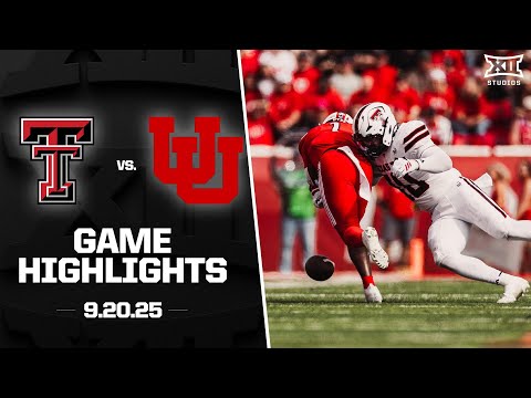 #17 Texas Tech vs. #16 Utah Game Highlights | 2025 Big 12 Football