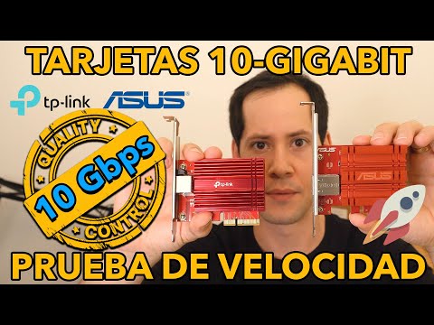 Tarjetas de red 10-Gigabit prueba de velocidad