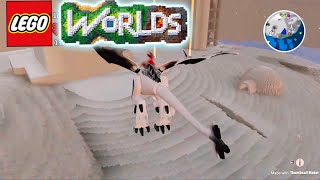 Lego worlds-unlocking the snow Dragon