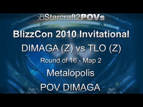 SC2 WoL - BlizzCon 2010 Invitational - DIMAGA vs TLO - LB1 - Map 2 - Metalopolis - DIMAGA