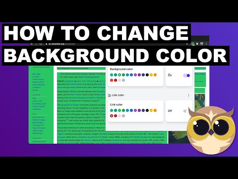 How to change the background color on websites