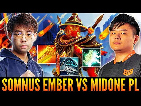SOMNUS Ember Spirit Full Counter Pick And Build For MIDONE Phantom Lancer  | Patch 7.31d |  Dota 2