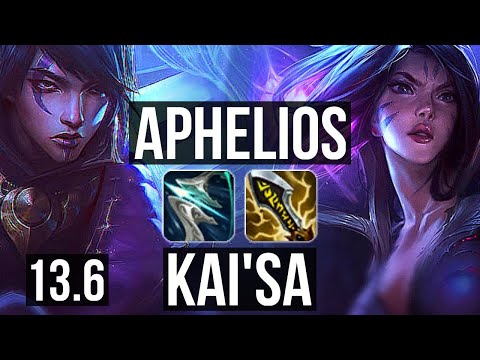 APHELIOS & Pyke vs KAI'SA & Thresh (ADC) | 6/1/8, 1.8M mastery, 600+ games | KR Master | 13.6