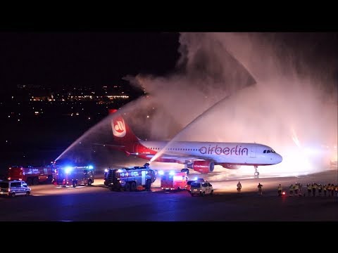 AIR BERLIN FOREVER with ATC | Last Air Berlin flight arriving at Berlin-Tegel