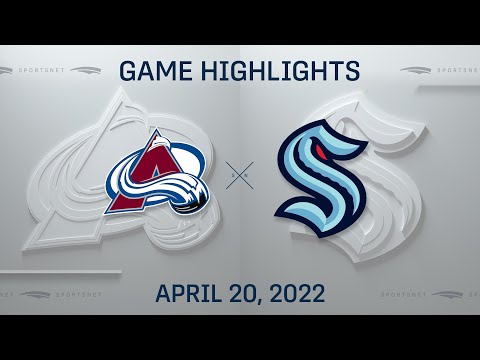 NHL Highlights | Kraken vs. Avalanche - Apr. 20, 2022