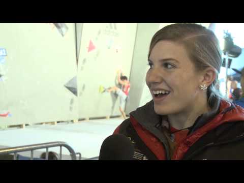 IFSC Climbing World Cup Grindelwald 2014 - Petra Klingler on Boulder Scoring