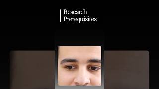 prerequisites for doing ai research?