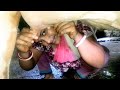 Milking Cow By Beautiful Lady