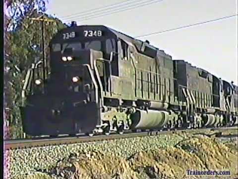 Classic Railroad Series 671 - Southern Pacific action at Redlands, CA January 18, 1995.