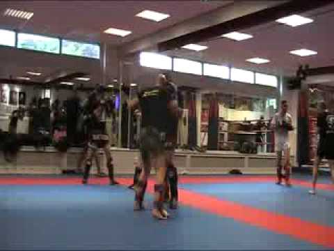 Ultra Fighters Team Dimitris Papadopoulos sparring with Jeremy Blijd