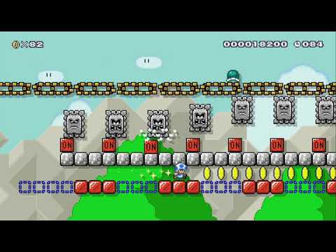 追いかけて(Follow the coins & chase) by たくーと - Super Mario Maker 2 - No Commentary 1bw