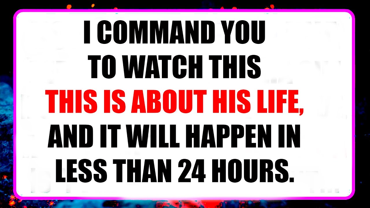God Warns: "THIS WILL HAPPEN TO HIM TODAY"God says | God's Message Today