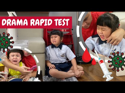 The rapid test takes 1 minute, the crying takes 1 hour