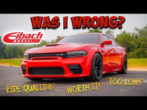 I INSTALLED EIBACH LOWERING SPRINGS ON MY WIDEBODY SCAT PACK AND I WAS WRONG!!