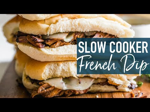 French Dip Sandwiches Recipe (Crockpot Beef Au Jus)