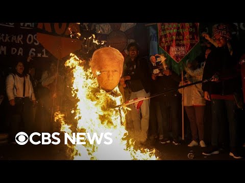 Protests in Brazil over Trump's tariffs as more threats emerge
