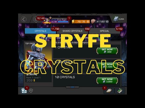 Popping 20 Stryfe Crystals
