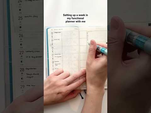 Set up a week in my functional planner aka Hobonichi Weeks Mega planner