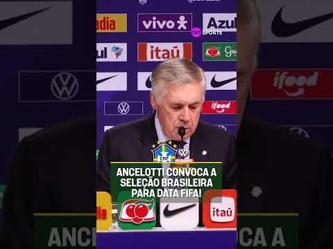 CONFIRA A CONVOCAÇÃO DO ANCELOTTI PARA OS AMISTOSOS DA SELEÇÃO! #shorts