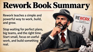 Rework Book Summary | Work Smarter, And Build Something Real | Learn English With Book Summary 📖
