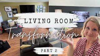 Living Room TRANSFORMATION on a BUDGET Part 2