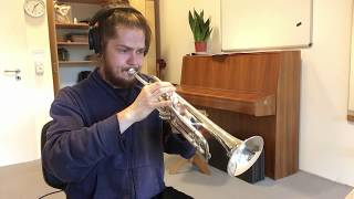 Guitar Solo from Meshuggah&#39;s &quot;Corridor of Chameleons&quot; on Trumpet