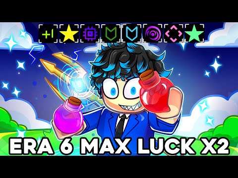 USING 2X MAX LUCK POTIONS IN ERA 6 OF ROBLOX SOL'S RNG | Noob To Pro - Episode 9