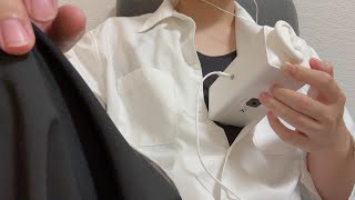 【ASMR】心音、お腹の音✖深い呼吸　Heartbeat and Stomach Sounds ✖ Deep breathing