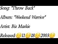 Biz Markie - Throw Back (Lyrics)
